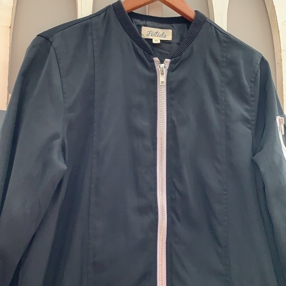 Listicle long bomber jacket - Picture 4 of 10